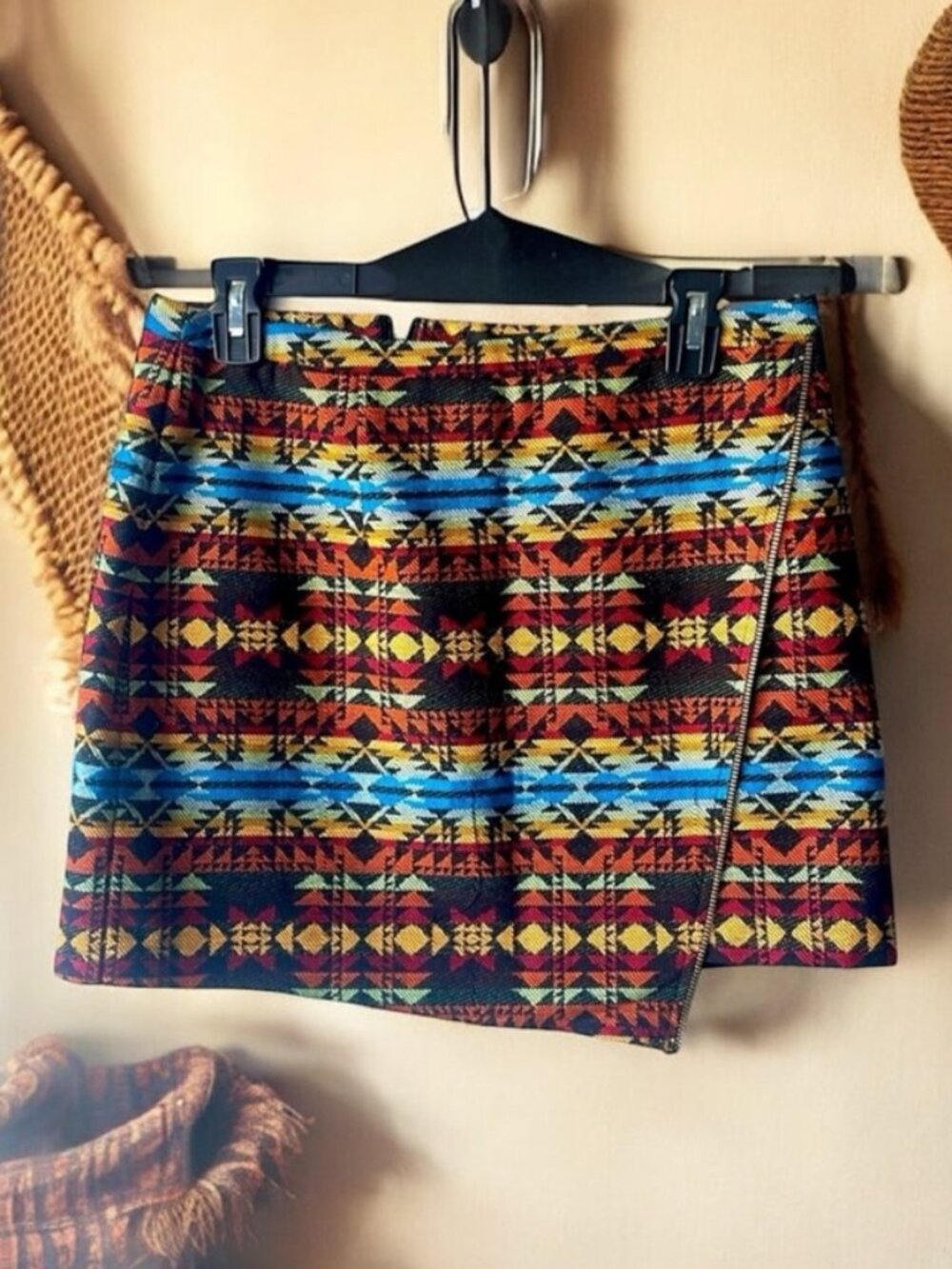 Forever 21 Asymmetrical Tribal Skirt Forever 21 Large